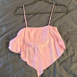 Pink Tie back Top